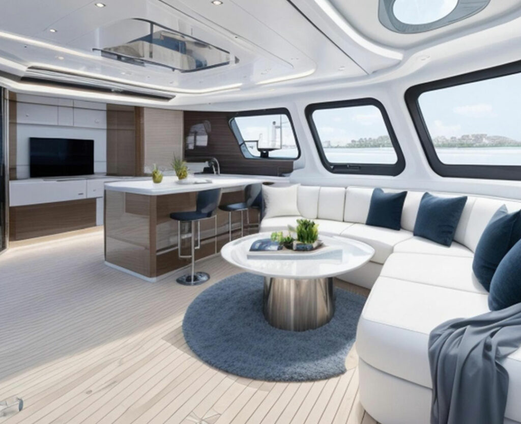 Luxury yacht interior design trends for 2024